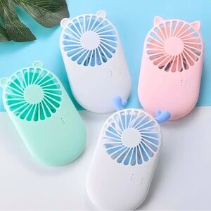 3-Pack 5 inch USB Rechargeable Handheld Mini Fans with 3 Adjustable Speeds